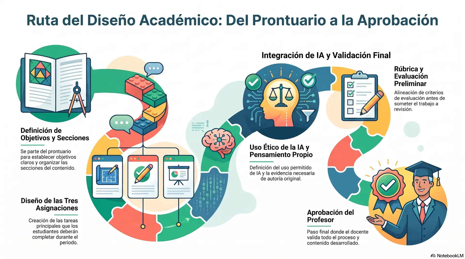 Ruta del Diseño Académico: del prontuario a la aprobación del profesor